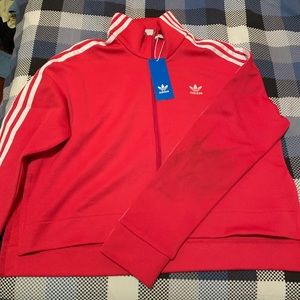ADIDAS pink zip up